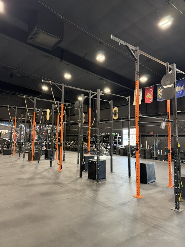Large open training floor at Iron Forge Fitness and Training